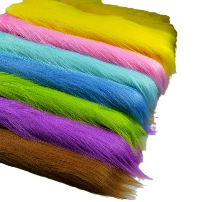 Namzi 12 cm Plush Fabric,Fluffy Faux Fur Fabric for DIY Craft Sewing Projects,Costume,Cuddly Doll,Carpet,Home Decoration,39*71 Inch,Light Purple D