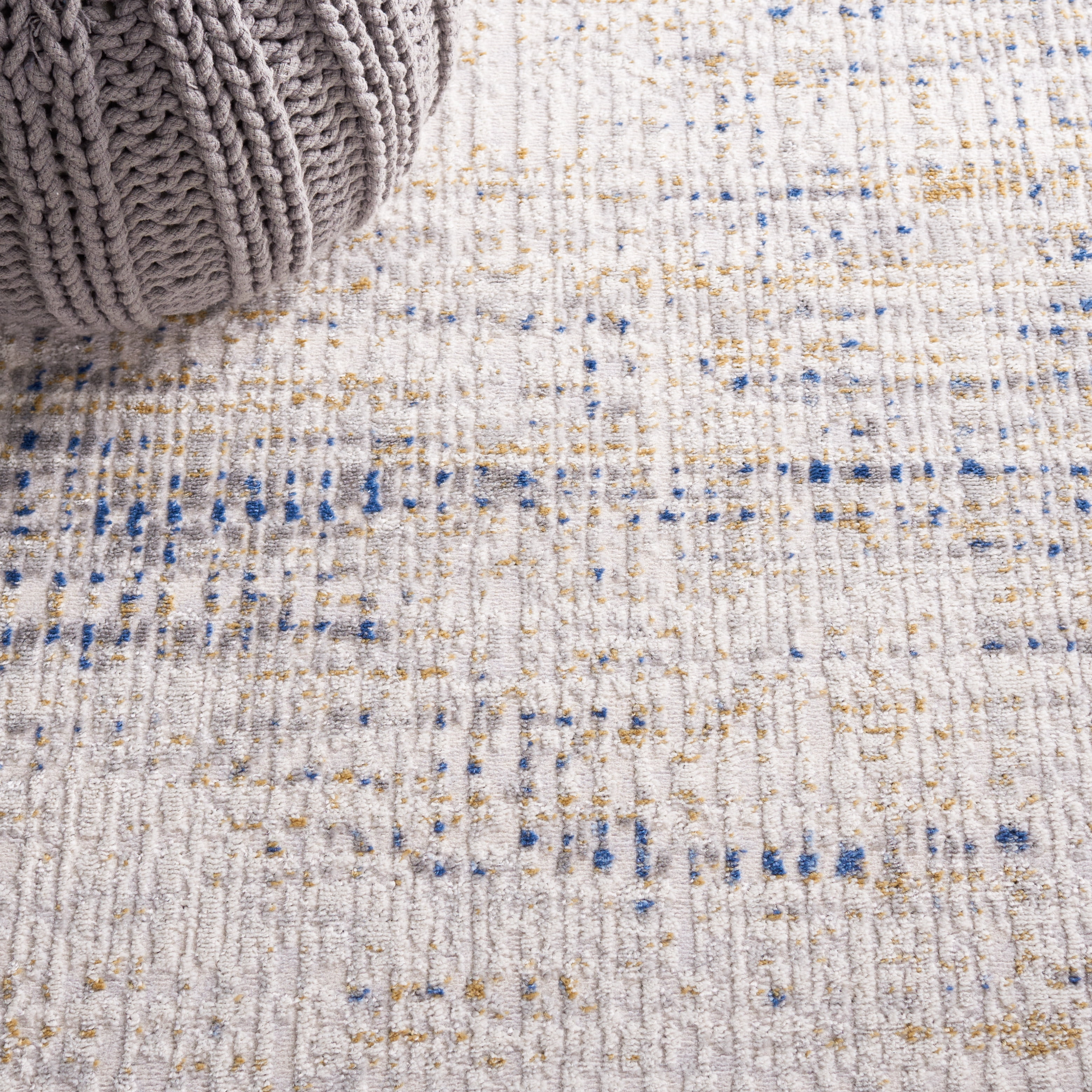 SAFAVIEH Palma Tristen Abstract Runner Rug, Beige/Blue, 2'2" x 9'