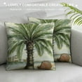 thumbnail image 3 of Jiayy  Tropical Palm Tree Throw Pillow Covers Vintage Green Leaf Decorative Pillow Cases Cushion Covers for Sofa Couch Indoors&amp;Outdoors Decor, 3 of 5