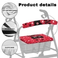 thumbnail image 5 of HELLHERO Easy to Clean Seat & Backrest Cover Set Seat & Back Covers Kitten Paw Print Heart for Seniors Men Women Washable Anti-Slip Cover, 5 of 7
