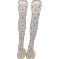 thumbnail image 2 of HNMKIU Valentine's Day Heart Pattern Long Stockings For Your Lover White,One Size, 2 of 3