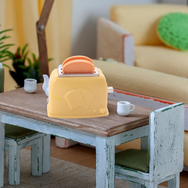 Rejilla en Miniatura para Casa de Muñecas, Rejilla para, Estilo Clásico, Modelo de Juguete para Niños, Accesorios para Casa de Muñecas amarillo