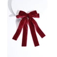 thumbnail image 2 of 1pc Glittery Ribbon Bowknot Hair Barrette With Long Ribbon, Suitable For Everyday Wear, Parties, Festivals For Women, 2 of 4