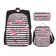 thumbnail image 1 of Easygdp Flamingos Mochila para Niños y Niñas con Set de Caja de Almuerzo y Estuche para Lápices 3 en 1, Mochila Escolar Estampada para Adolescentes, 1 of 7
