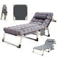 thumbnail image 1 of WM_luoming Folding Lounge Chairs Adjustable Multi Angle Sleeping Cot Portable Chair For Outside Beach Lawn Camping Pool, 1 of 9