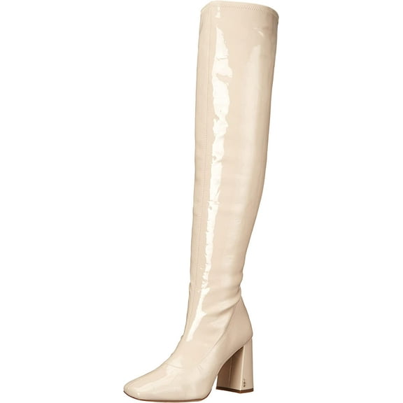 Sam Edelman Cosette Chai Squared Toe Block Heel Over the Knee Fashion Boots (CHAI, 7)