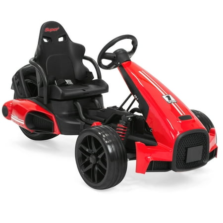 Metal Pedal Engine (Best Choice Products 12V Kids Go-Kart Racer Ride-On Car w/ Push-to-Start Function, Foot Pedal, 2 Speeds, Spring Suspension -)