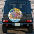 thumbnail image 3 of Kdxio Rainbow Animals on Noah's Ark for Tire Cover Wheel Protectors Tyre Covers Weatherproof Wheel Covers Universal Fit for Trailer Rv SUV Truck Camper Travel Trailers 14 inch, 3 of 8