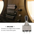 thumbnail image 5 of 5Pc Guitar 3 Way Toggle Switch, Metal Enclosed 3 Way Switch with Black Tip Knob for Lp Style Electric Guitar, 5 of 7
