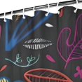 thumbnail image 3 of Multicolor Cartoon Floral Pattern Shower Curtain 72"x84" ,Bathroom Decorative Shower Curtains Set with 12 Hooks,Modern Waterproof Washable Shower Curtain, 3 of 6