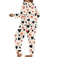 thumbnail image 5 of Valentine's Pajamas for Women Heart Printed Long Sleeved Top+Pants Casual Home Wear Pajama Sets, 5 of 7