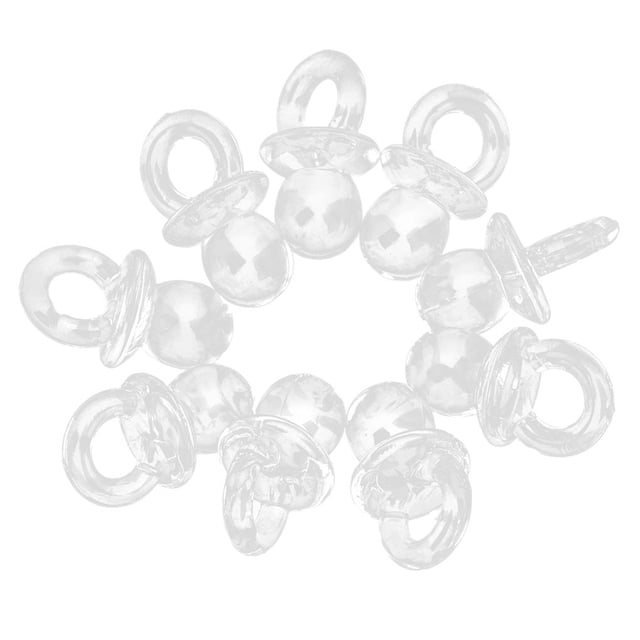 Chupetes De Bebé Acrílico Decoración De Fiesta De Bienvenida De Bebé Plástico Chupetes De Dispersión De Mesa Suave Chupetes Transparentes Decoración Para El Hogar Baño Infantil 50 Uds Eigraketly HA012996-00
