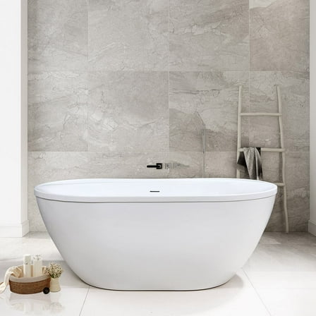 Speare 60 Inch Acrylic Double Ended Freestanding Tub