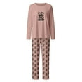 thumbnail image 4 of Pajamas Set for Women Highland Cow Printed Long Sleeve Shirts Soft Pants Sleepwear Outfit, 4 of 4