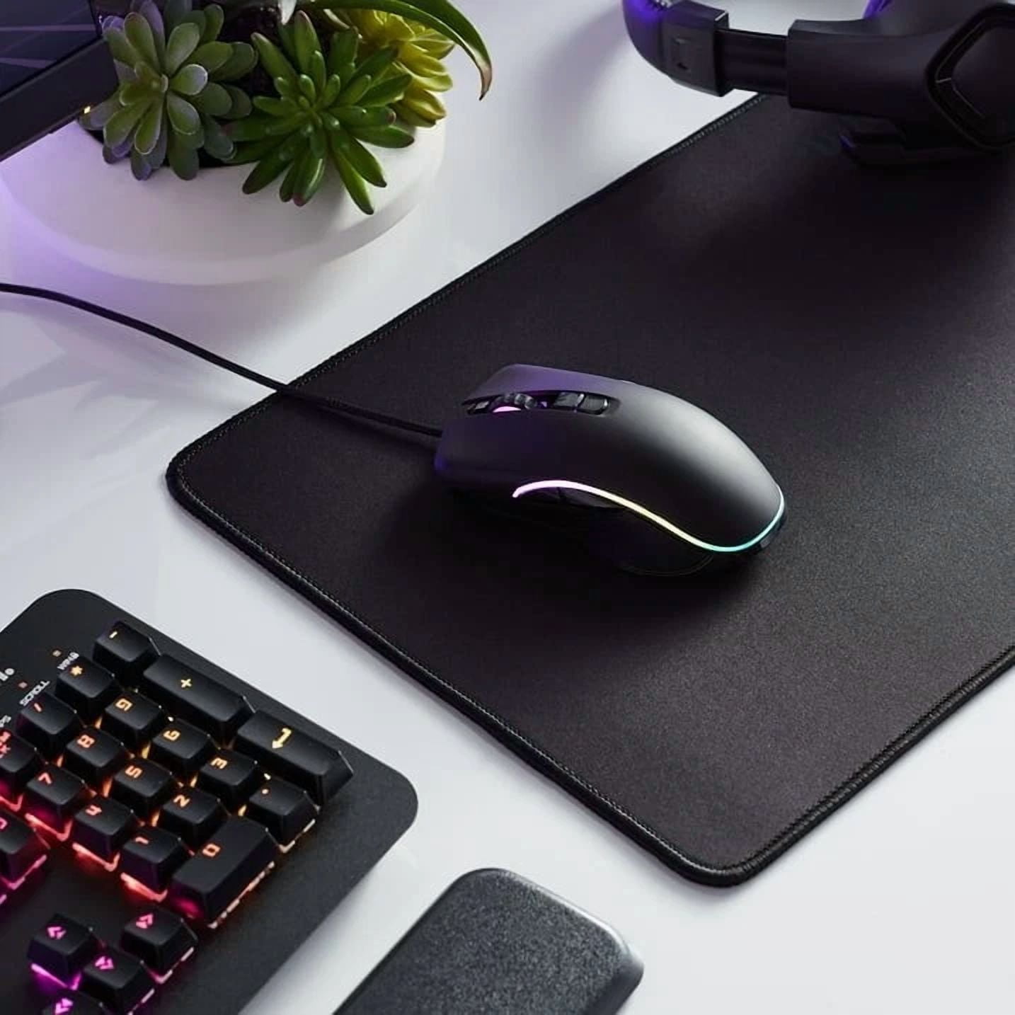 CIRCLE- Onn. Gaming Mouse Wired - USB 6 ft Cable LED Lighting Effects (100004359) - NEW™