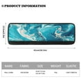thumbnail image 4 of Yuyamidu Blue Marble Print Refrigerator Door Handle Cover Scratchproof Fridge Oven Microwave Handle Protective Cover Wear Resistant Refrigerator Handle Covers Set of 2, 4 of 7