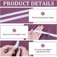 thumbnail image 4 of 10 Yards Snaps Strips Fastener Tim White Snap Button Tape Sew on Fastener Buckles Tape Accessories Plastic Snap Button Trim for DIY, 4 of 9