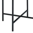 thumbnail image 4 of Bert 24 Inch Round End Table Rattan Apron Accent Metal Legs Black - Saltoro Sherpi, 4 of 6