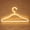Yellow, variant on Dengmore 2pcs Neon Clothes Hanger Display LED Light Up Decor Light Wall Wardrobe Bedroom White