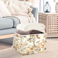 thumbnail image 3 of Yayeee Collapsible Cube Storage Bin with Lid Fabric Closet Decorative Basket with Handles, Forest Pattern, 3 of 7