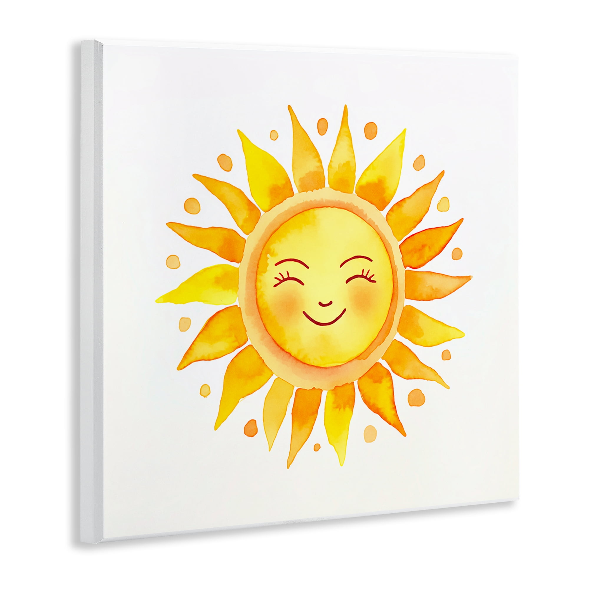 Stupell Industries Happy Sun Boho Rays Landscape & Nature Painting Unframed Art Print Wall Art, 12 x 12