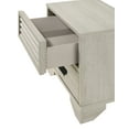 thumbnail image 2 of Contemporary 2-Drawer Louvered Nightstand with Finger Pull Hardware in Beige Wood Finish for Bedroom - 22.3"W x 16.5"D x 23.7"H, 2 of 6