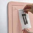 thumbnail image 2 of Bulletin Board 36 x 24 Inches Felt Pin Board Decorative Cork Alternative for Wall 3' x 2' Foldable Picture SelfAdhesive Vision Prayer Board With 20 Pushpins Mauvey Pink, 2 of 8