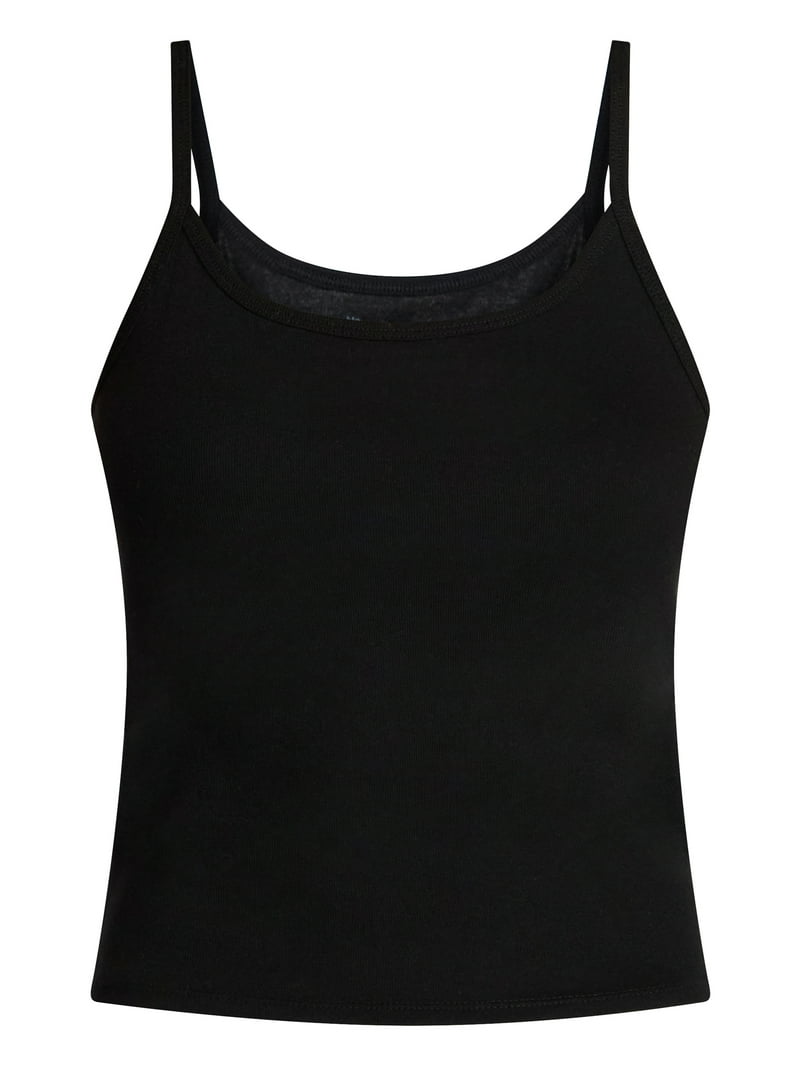 No Boundaries Scoop Neck Cami Top, Women's XXS-XXL - Walmart.com