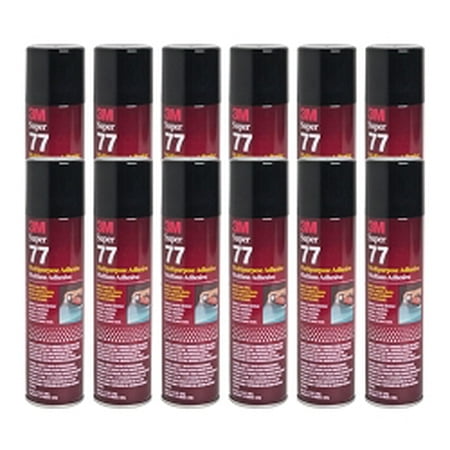 QTY 12 3M 7.3 oz SUPER 77 SPRAY Glue Adhesive for Subwoofer Competition