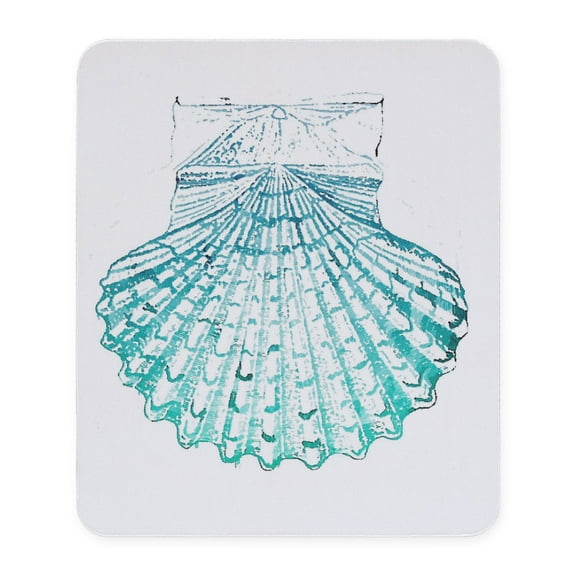 CafePress - Modern Sea Shells Nautical Mousepad - Non-slip Rubber Mousepad, Gaming Mouse Pad