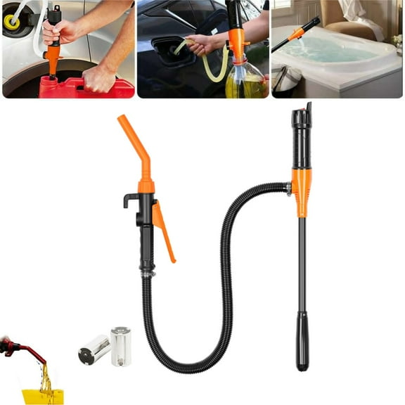 Portable Power Battery Pump,Handheld Battery Operated Electric Siphon Pump Water Transfer Pump,Operated One-Key Start,for Gas, Fuel, Diesel, Water Transfer,for Outdoor, Garage, Emergency