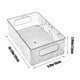 thumbnail image 3 of Contenedores Transparentes con Tapa, Caja de Almacenamiento para Baño, Organizador de Cosméticos con Asa y Diseño de Glaciar, Cesta de Plástico para Escritorio, Base Antideslizante, Organizador Multi, 3 of 6