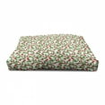 thumbnail image 3 of Fruits Pet House, Summer Vibes with Strawberry Branch Garden Leaf Nature Joyful Season Print, Outdoor & Indoor Portable Dog Kennel with Pillow and Cover, 5 Sizes, Red Fern Green White, by Ambesonne, 3 of 4