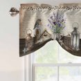 thumbnail image 5 of Tie Up Valances for Windows, Vintage Flowers Adjustable Valance Curtains Window Treatment for Living Room, Birds Retro Art Elegant Farmhouse Rod Pocket Kitchen Curtains & Drapes 42x18 Inch, 5 of 9