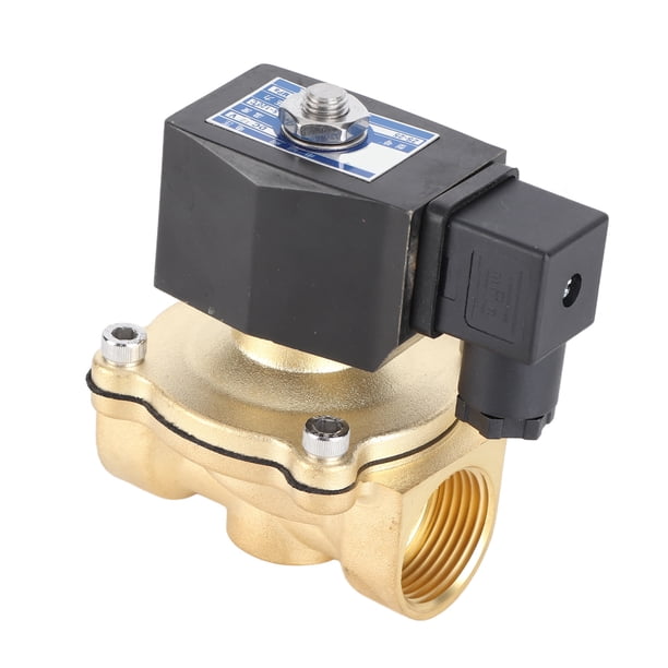 Válvula De Latón, Válvula Solenoide De Gas G 1 En 0-1.0MPa Válvula Solenoide Eléctrica Normalmente Cerrada Para Aire Para Agua Aceite Para Gas Natural