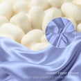 thumbnail image 7 of Silk Pillow Cases with Zipper,Pillow Case,Cornflower Blue,Standard,1pc, 7 of 7