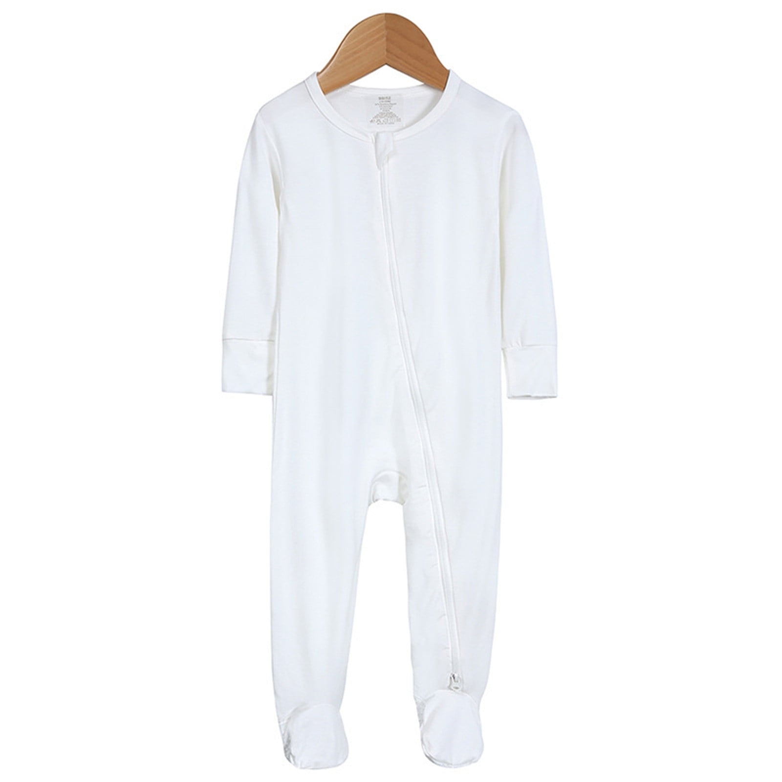 Onesies Baby Boys Girls Cotton Rompers Footed Pajamas Zipper Long Sleeve Sleeper Jumpsuit Baby Girl Winter Clothes 0-3 Months