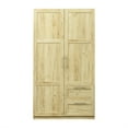 thumbnail image 3 of Cfowner 2 Door Wardrobe Cabinet with 2 Drawers and 5 Storage Spaces, 39.37"W x 19.49"D x 70.87"H, 3 of 9