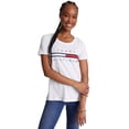 thumbnail image 1 of Camiseta Tommy Hilfiger para mujer, corte regular, logotipo bordado, 1 of 5