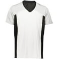thumbnail image 6 of Augusta Sportswear 265 Sports Teen V Neck Shirt Male Black/White S, 6 of 7