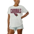 thumbnail image 3 of Women's Gameday Couture White Arizona Cardinals Oversized Keep It Up T-Shirt, 3 of 5