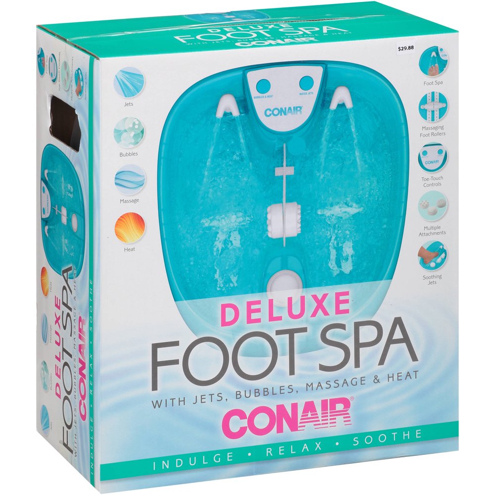 conair foot spa with massage bubbles and heat
