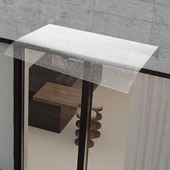60*40 CM Residential or Commercial Protector Front Door Window Awning Cover Outdoor Canopy Wall Mount for Corridors, Patios, Balconies