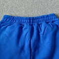 thumbnail image 5 of Lenpel Men's Baggy Sweatpants Trendy Drawstring Wide Leg Loose Fit Pants with Pockets Plain Casual Warm Trousers Fall Clothes(Blue,XX-Large), 5 of 6