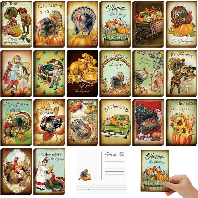 80 Piezas Tarjetas de Felicitación de Navidad Vintage Postales de Navidad 4 x 6" Santa y Navidad Reimpresión Juego de Postales Antiguas Tarjetas de Navidad Retro Saludos de Navidad en Blanco para Amig