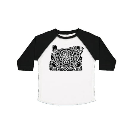 

Inktastic Oregon Silhouette Mandala Gift Toddler Boy or Toddler Girl T-Shirt
