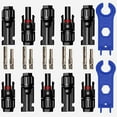 thumbnail image 1 of 5 Pairs Pv Connector,with Hex Keys,male+female Solar Connectors,black, 1 of 4