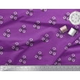 thumbnail image 3 of Soimoi Velvet Fabric Leaves & Floral Block Printed Fabric 1 Yard 58 Inch Wide, 3 of 3
