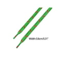 thumbnail image 3 of INSPIRE CHIC 1 Pair Flat Shoe Laces for Sneakers, 0.31 Carrot Printed Soft Shoelaces Shoestrings for Casual Hiking Shoes Green 160cm/63.0", 3 of 4