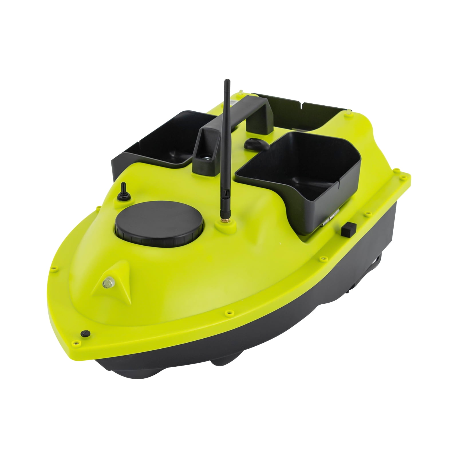 Compact Fishing Boat with Night Lights, Remote Control, 2 Powerful Batteries, 99 Trolling